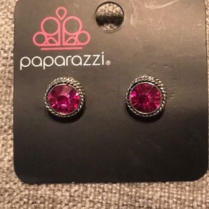 Pink Rhinestone Studs